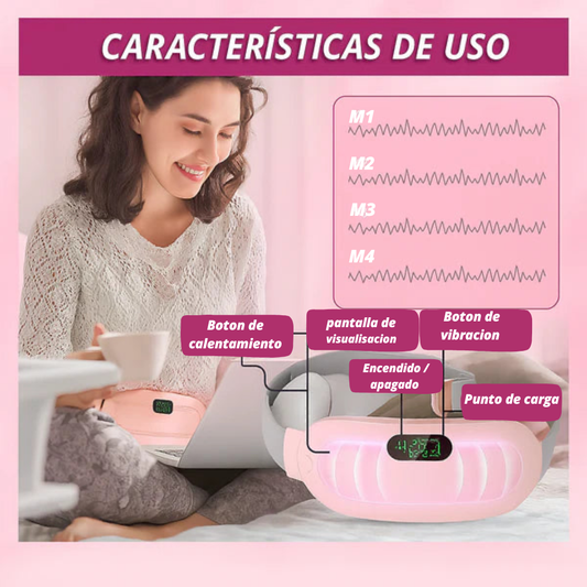 Cinturón Masajeador Térmico Menstrual