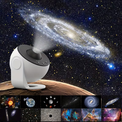 Proyector Galaxy HD 360° con 12 Discos 4K