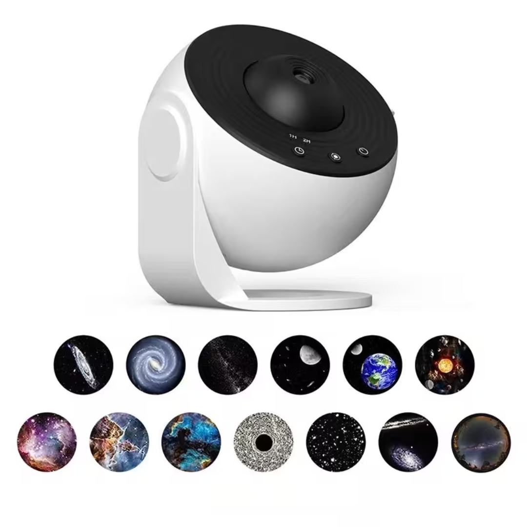 Proyector Galaxy HD 360° con 12 Discos 4K
